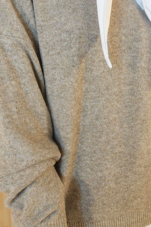 Elle Crew Knit Mocha Marl